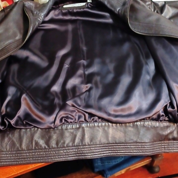 Y2K  Soft Leather London‎ Fog  Mens Brown  Jacket Sz M - Picture 6 of 9